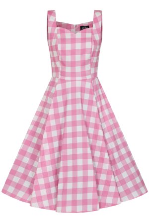 Pink Meadow Check Dress